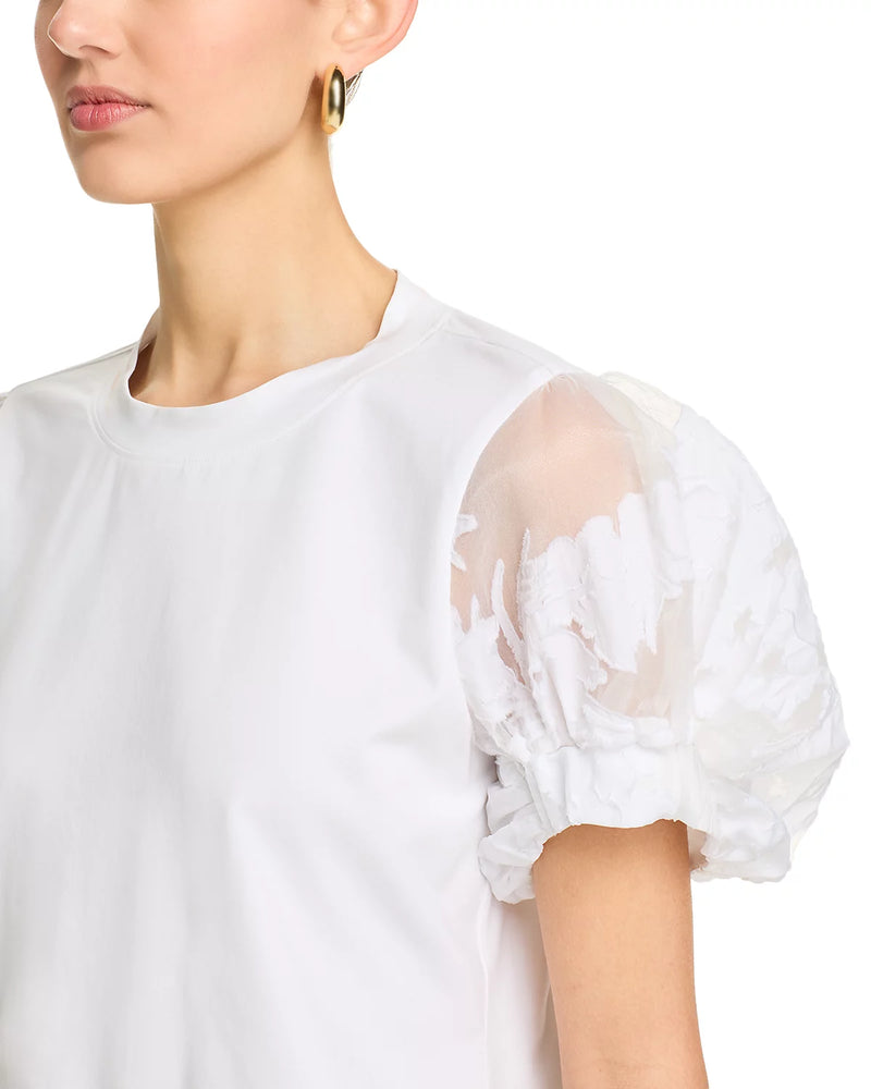 Cinq A Sept Paper Floral Organza Yashi Top