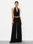 Alice and Olivia Ayanna Cowl Tie  Halter Top