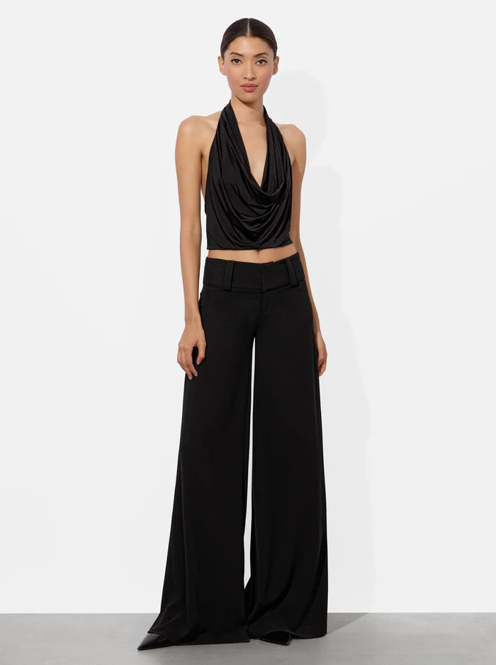 Alice and Olivia Ayanna Cowl Tie  Halter Top