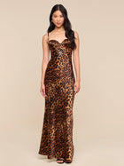 L’ Agence Sayla Bias Cut Maxi Dress