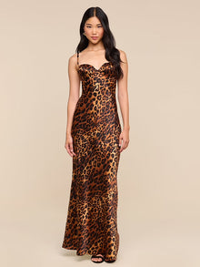 L’ Agence Sayla Bias Cut Maxi Dress