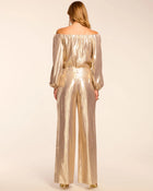 Ramy Brook Izzy Silk Lamé Wide Leg Pant