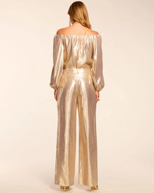 Ramy Brook Izzy Silk Lamé Wide Leg Pant