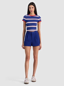 Alice and Olivia Conry Pleated Short