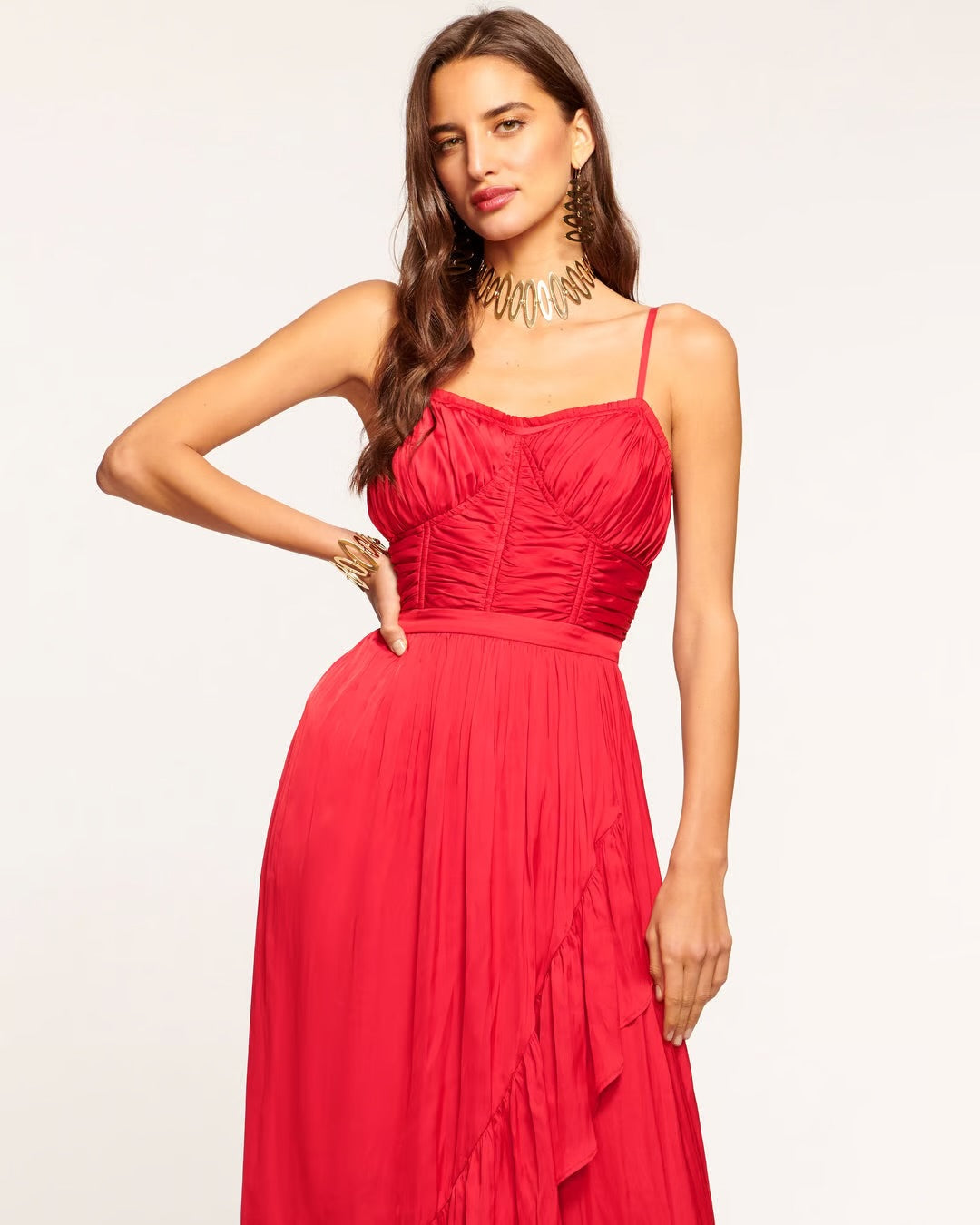 Ramy Brook Braelyn Ruched Maxi Dress