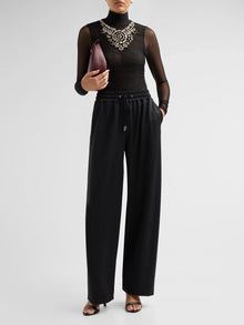 Cinq A Sept Cobain Satin Drawstring Pant