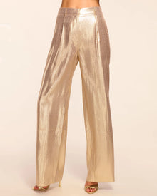 Ramy Brook Izzy Silk Lamé Wide Leg Pant