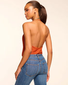 Ramy Brook Andy Ribbed Knit Halter Top
