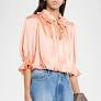 Cinq A Sept Luciana Ruffled Silk Blouse