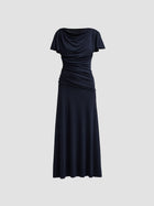 Cinq A Sept Avielle Draped Midi Dress