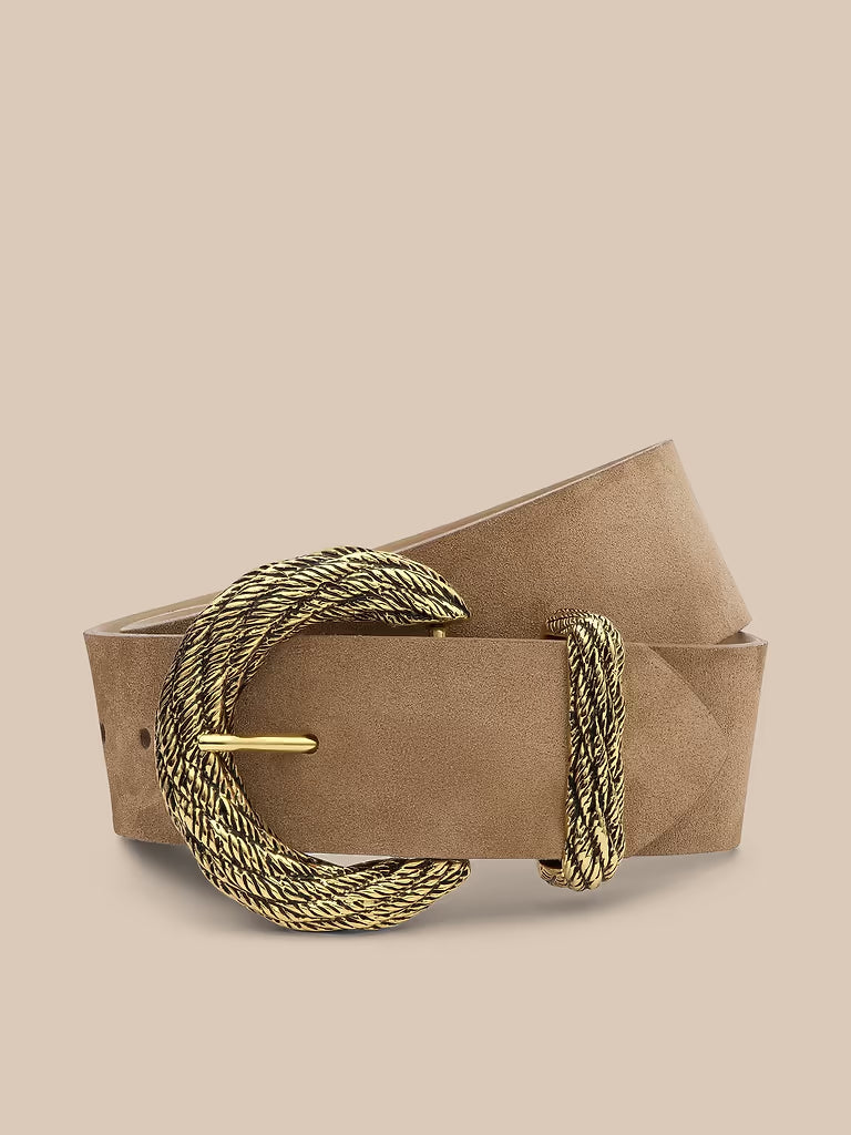 L’ Agence Adelle Suede Belt