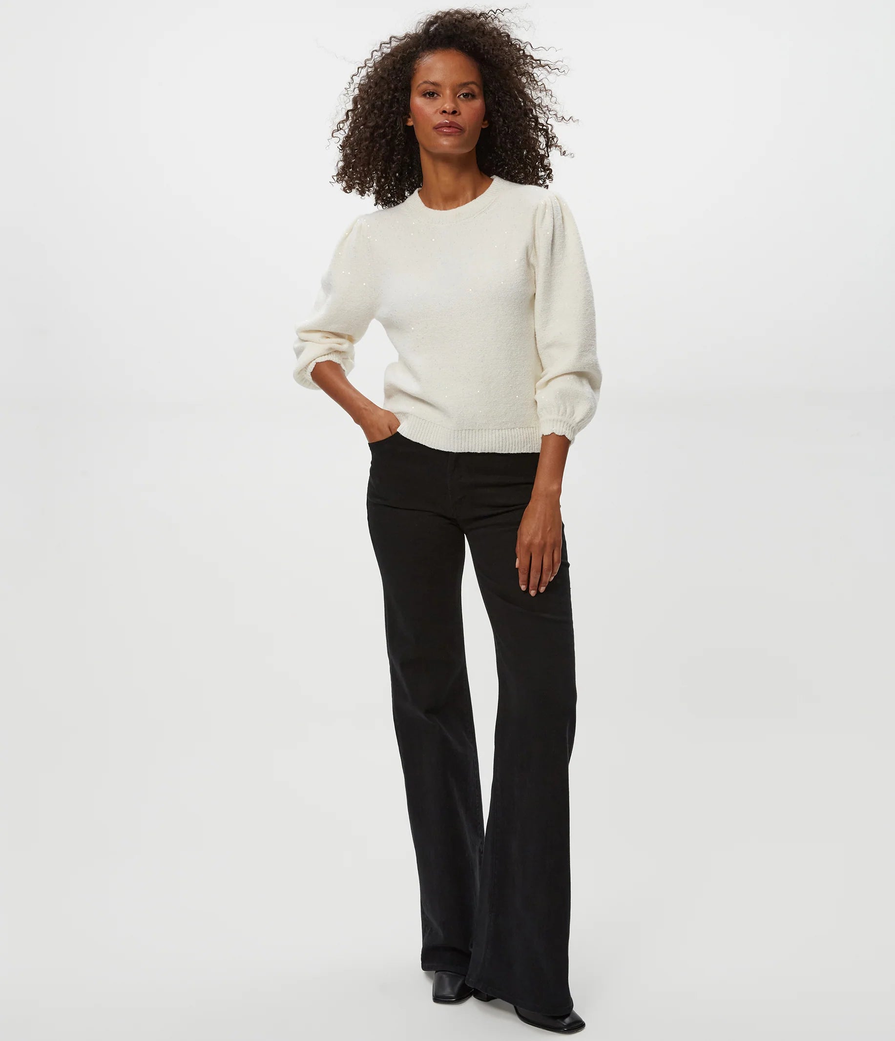 Michael Stars Deanna Femme Sleeve Sweater
