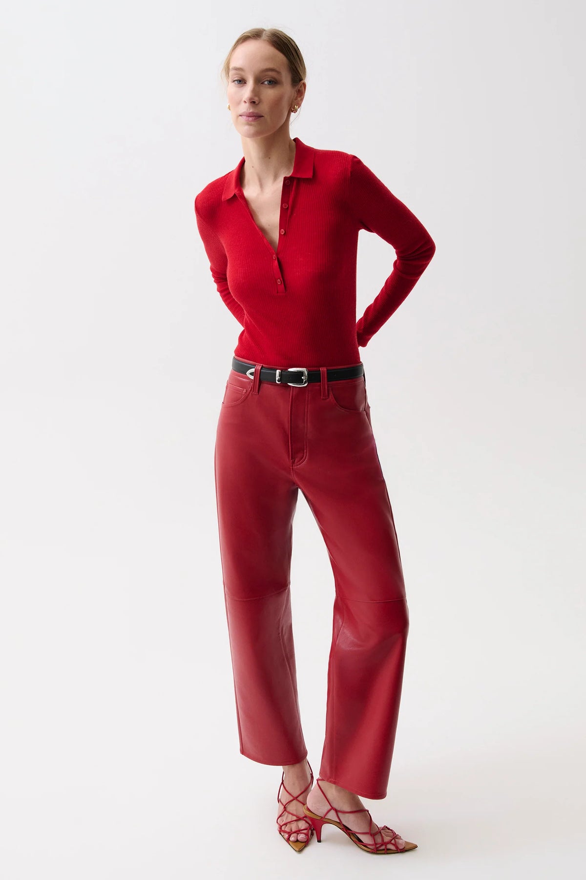 Pistola Jett High Rise Bow Straight Pant