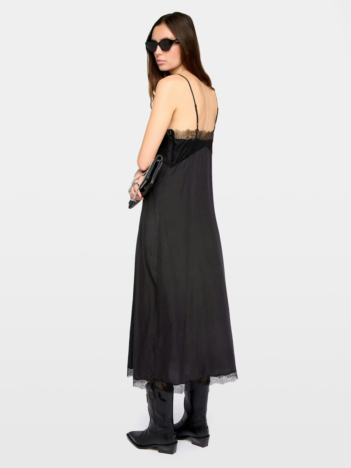 Zadig and Voltaire Ridar Silk and Lace Dress