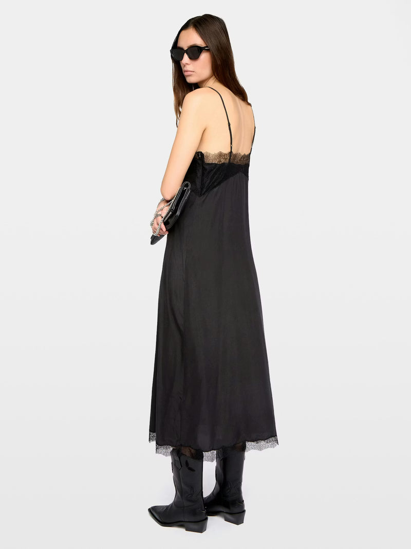 Zadig and Voltaire Ridar Silk and Lace Dress