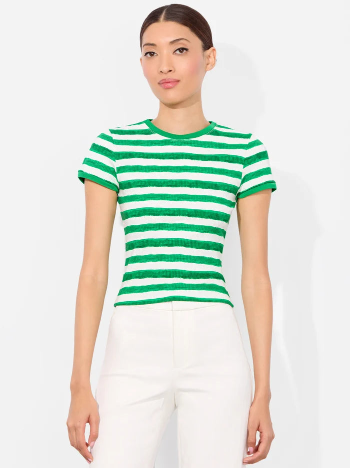 Alice and Olivia Tess Crew Neck Tee