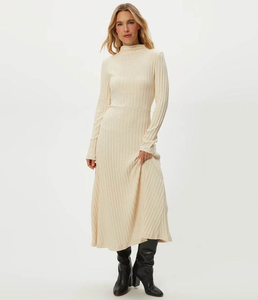 Michael Stars Lenox Mock Neck Midi Dress