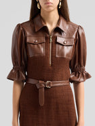 Cinq A Sept Holly Sweater Combo Dress
