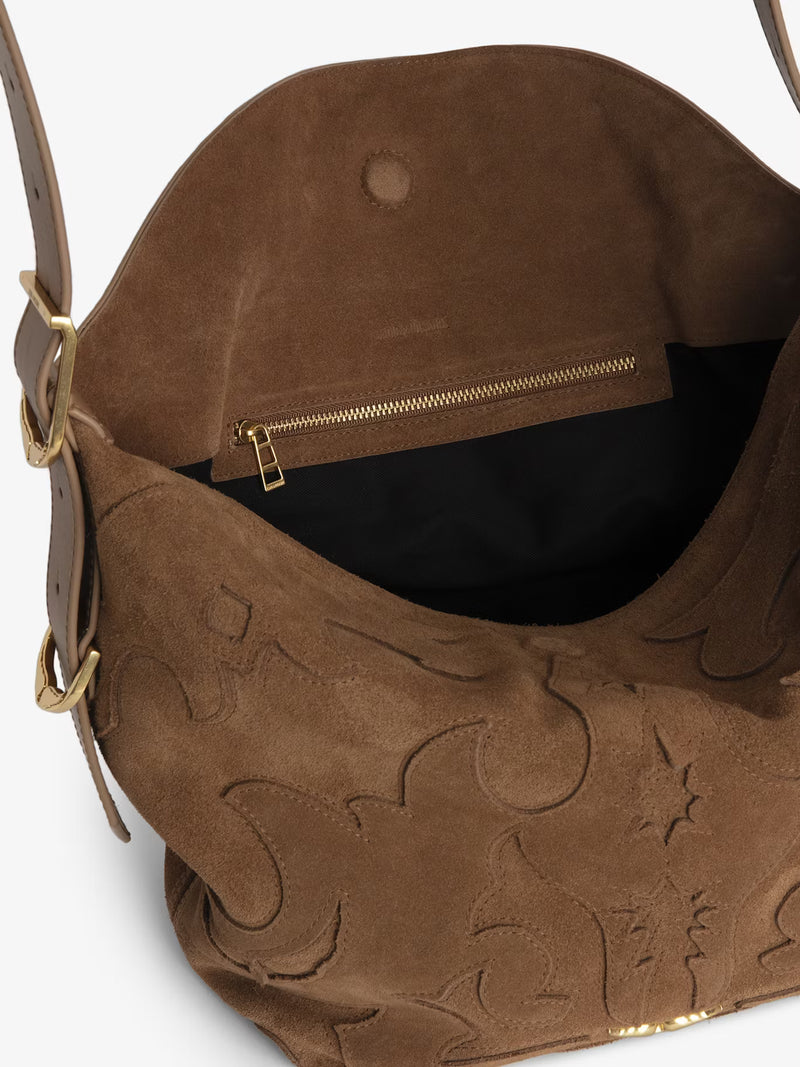 Zadig and Voltaire Jane Western Suede Bag