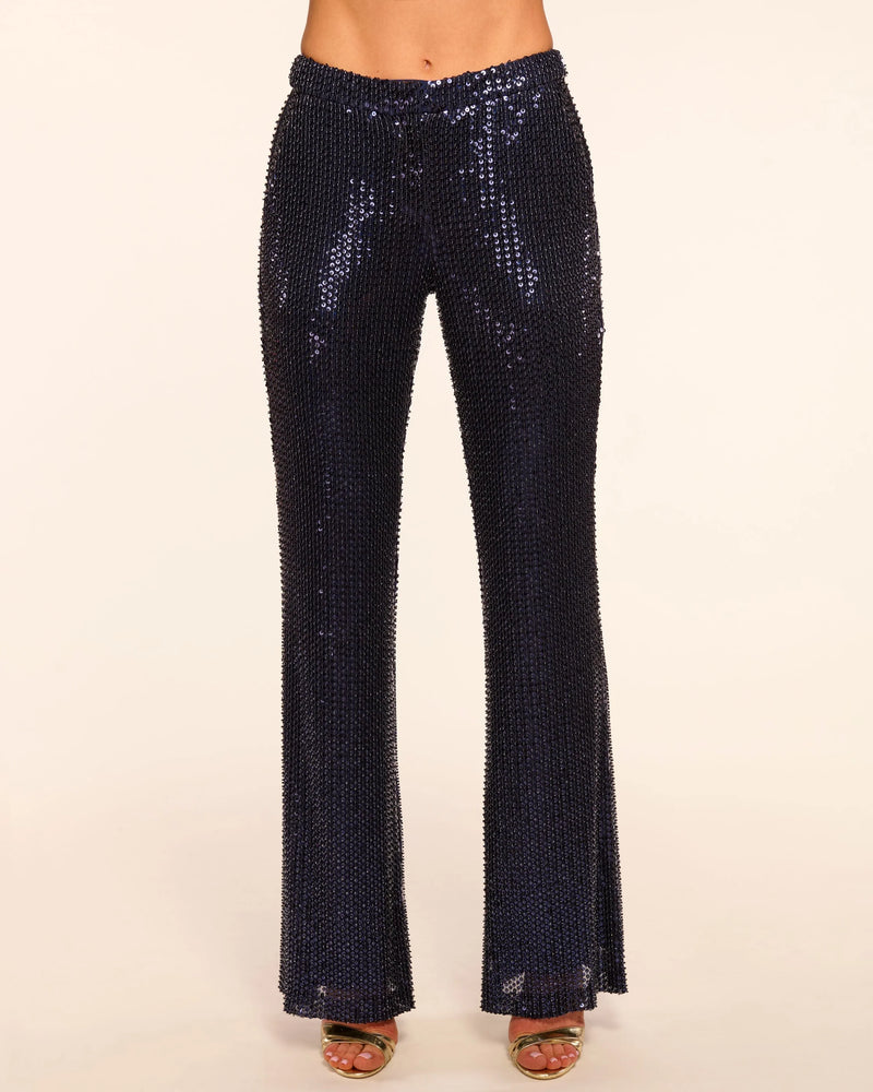 Ramy Brook Olivian Beaded Sequin Flare Pant