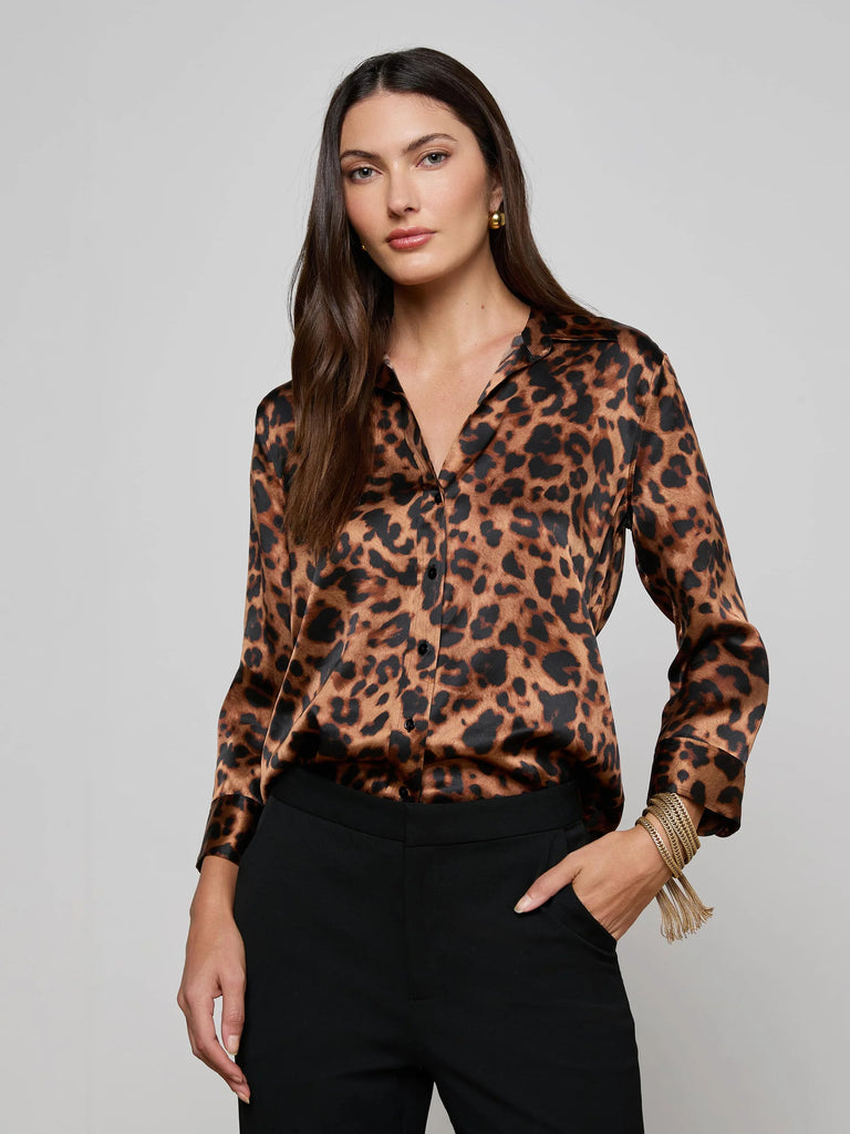 L’ Agence Dani 3/4 Sleeve Blouse