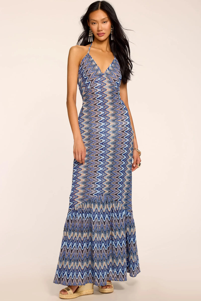 Ramy Brook Delilah Dress- ocean zigzag