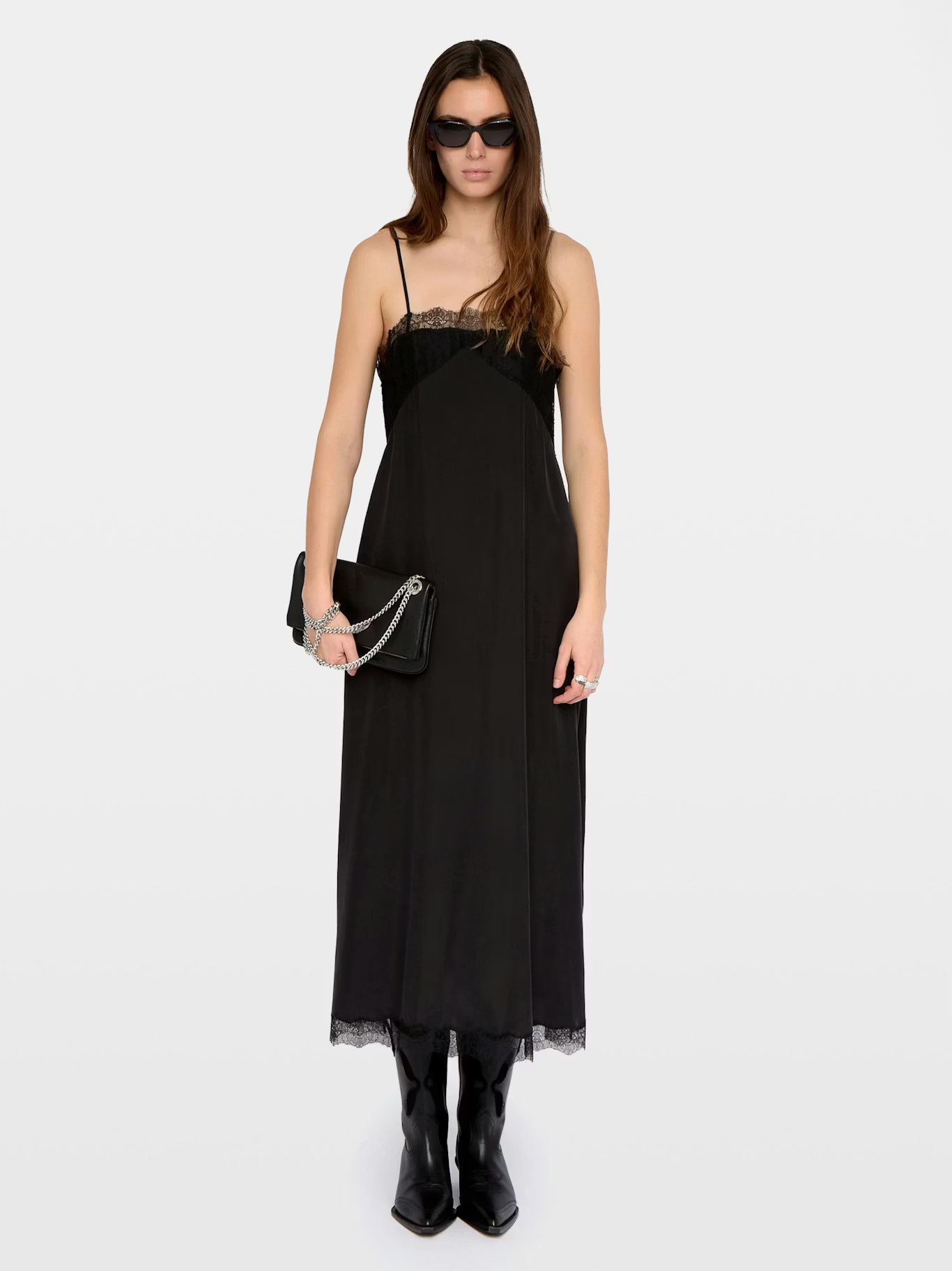 Zadig and Voltaire Ridar Silk and Lace Dress