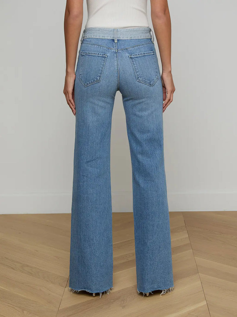 L’ Agence Louane Wide-Leg Flare Jean