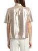 Ramy Brook Balinda Metallic Silk Top