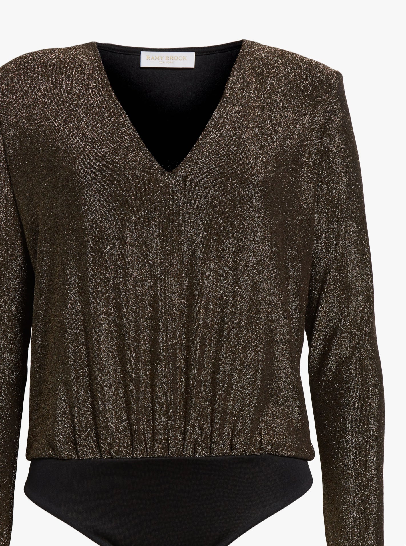 Ramy Brook Micheline Metallic Bodysuit