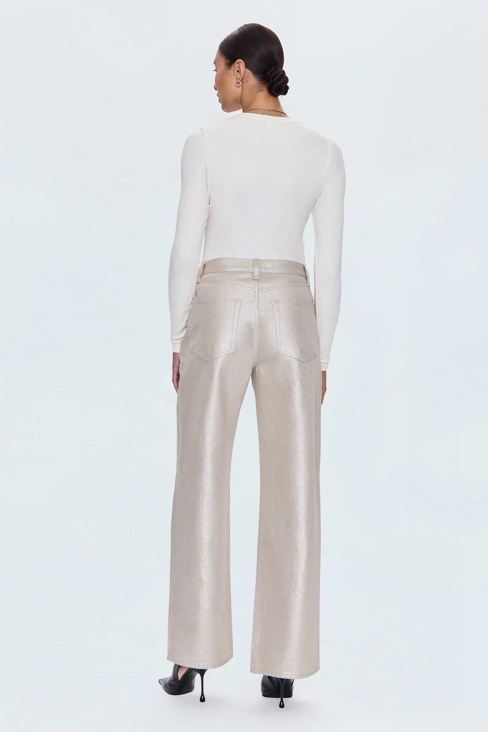 Pistola Tate Bowed Wide Leg Jean