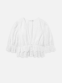 Frame The Solstice Eyelet Blouse