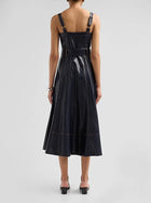 Cinq A Sept Vega Faux-Leather Midi Dressn