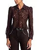 L’ Agence Anita Lace Button Up Blouse