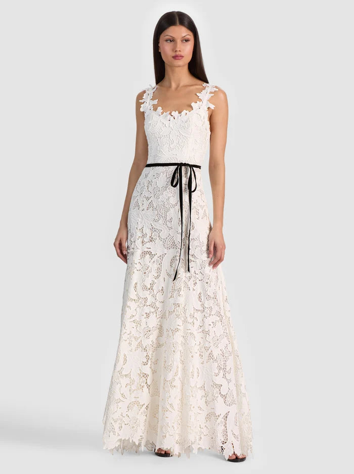 Alice and Olivia Calla Lace Maxi Dress