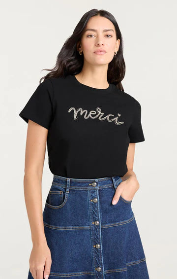 Cinq A Sept Merci Chain Tee