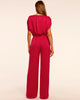 Ramy Brook Sabrina Ruched Wide Leg Jumpsuit