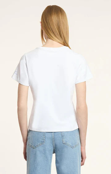 Cinq A Sept Bonjour Scribble Shrunken Tee