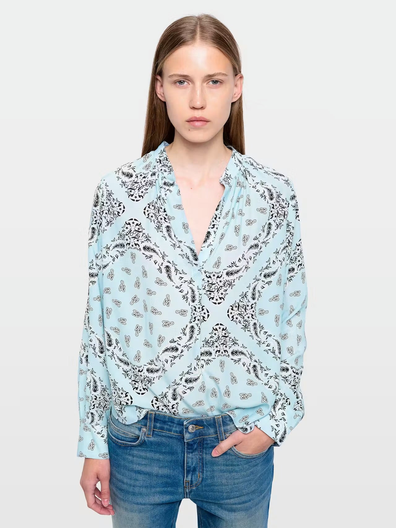 Zadig & Voltaire TINK SOFT BANDANA BLOUSE