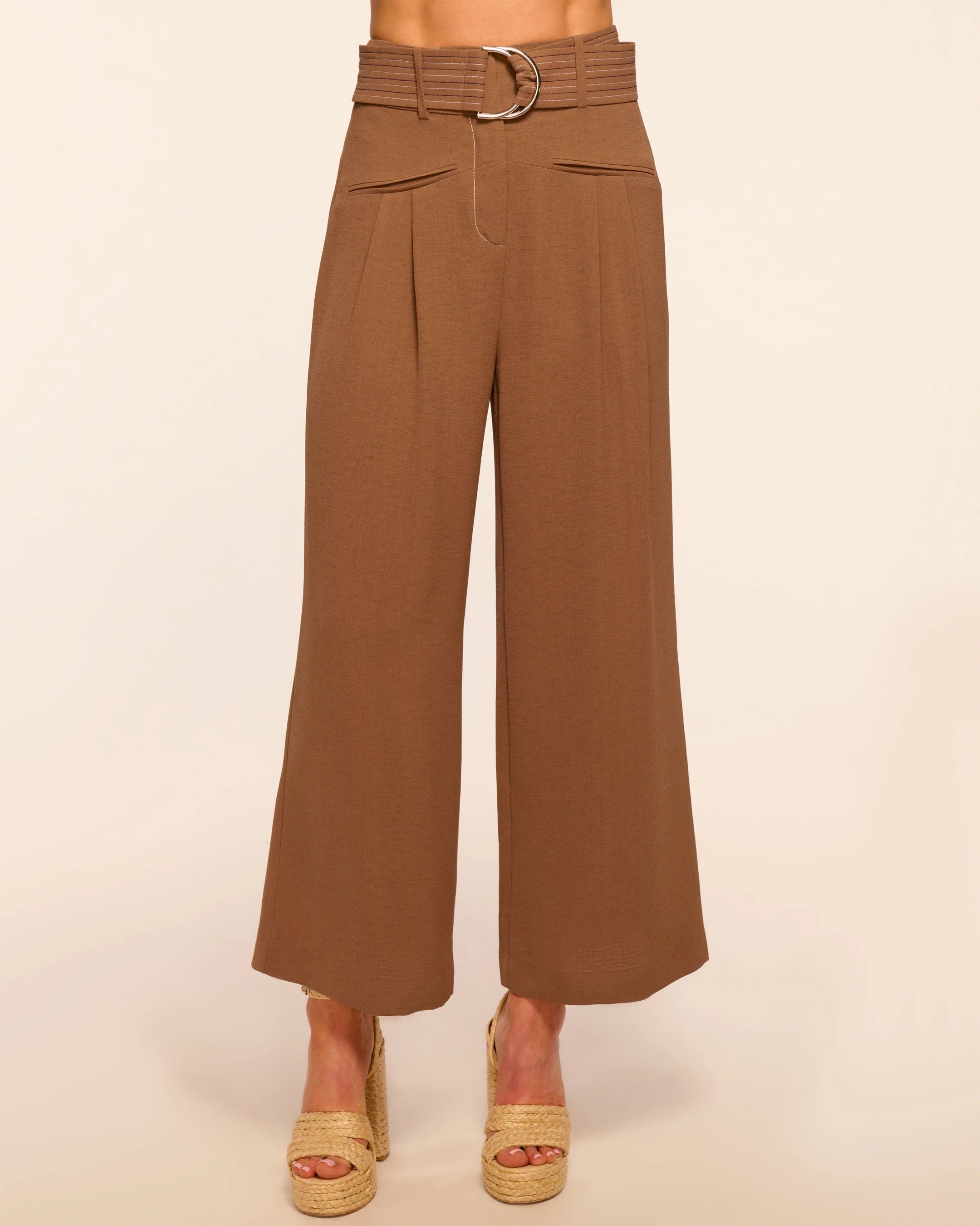 Ramy Brook Marguerite Cropped Belted Pant
