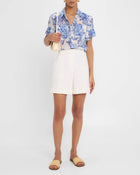 Cinq A Sept Lyra Costal Bouquet Short-Sleeve Top