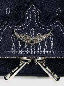 Zadig & Voltaire Rock Denim Clutch