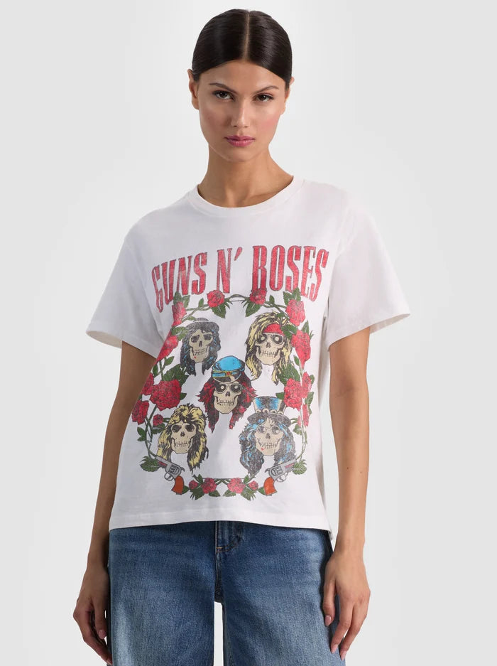 Alice and Olivia Alvera Guns & Roses Tee