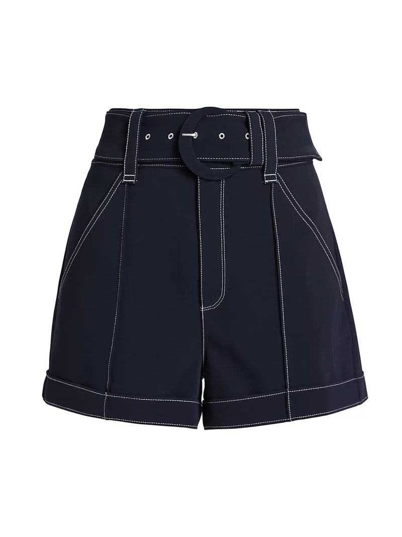 Cinq A Sept Aldi Contrast Stitching Shorts