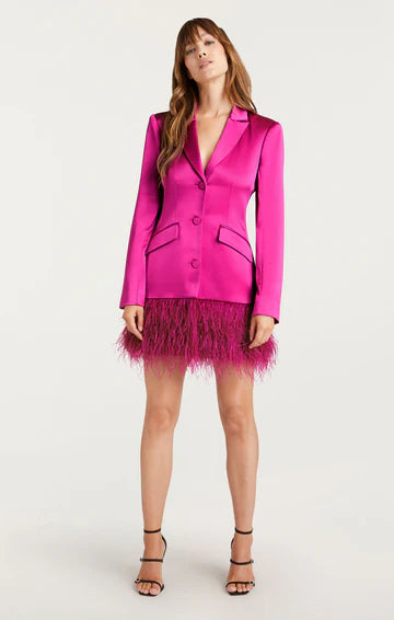 Cinq A Sept Long Sleeve Feather Joel Dress