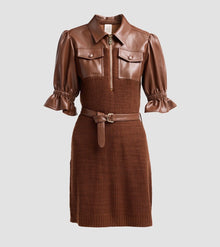 Cinq A Sept Holly Sweater Combo Dress