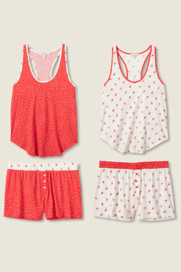 PJ Salvage Mix and Match Strawberry Dreams Sleep Set