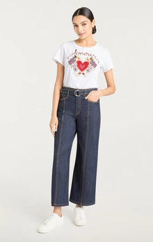 Cinq A Sept Western Amour Shrunken Tee