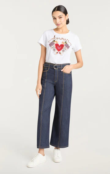 Cinq A Sept Western Amour Shrunken Tee