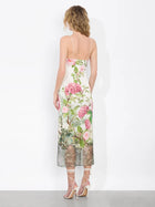 Alice and Olivia Julietta Cutaway Lace Slip Dress